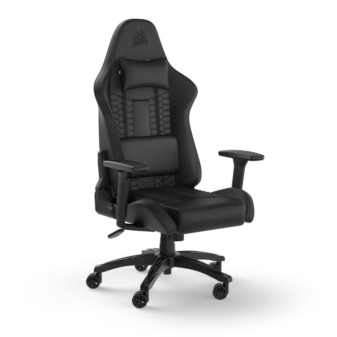 Corsair TC100 Relaxed Gamer Stol - Sort - Blødt kunstlæder' - Op til 120 kg Gamerstol CF-9010050-WW