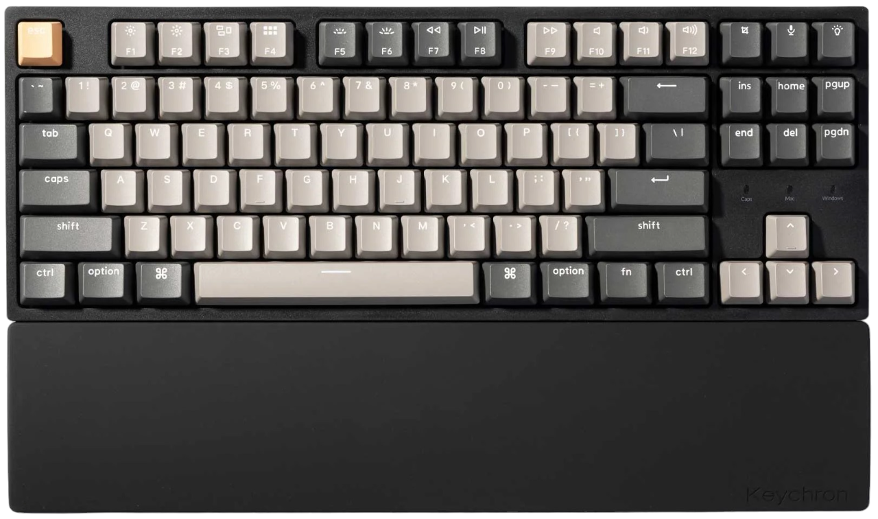 Keychron Silicone Palmrest K8 series / C1 series / L4 series - Håndledsstøtte - Sort