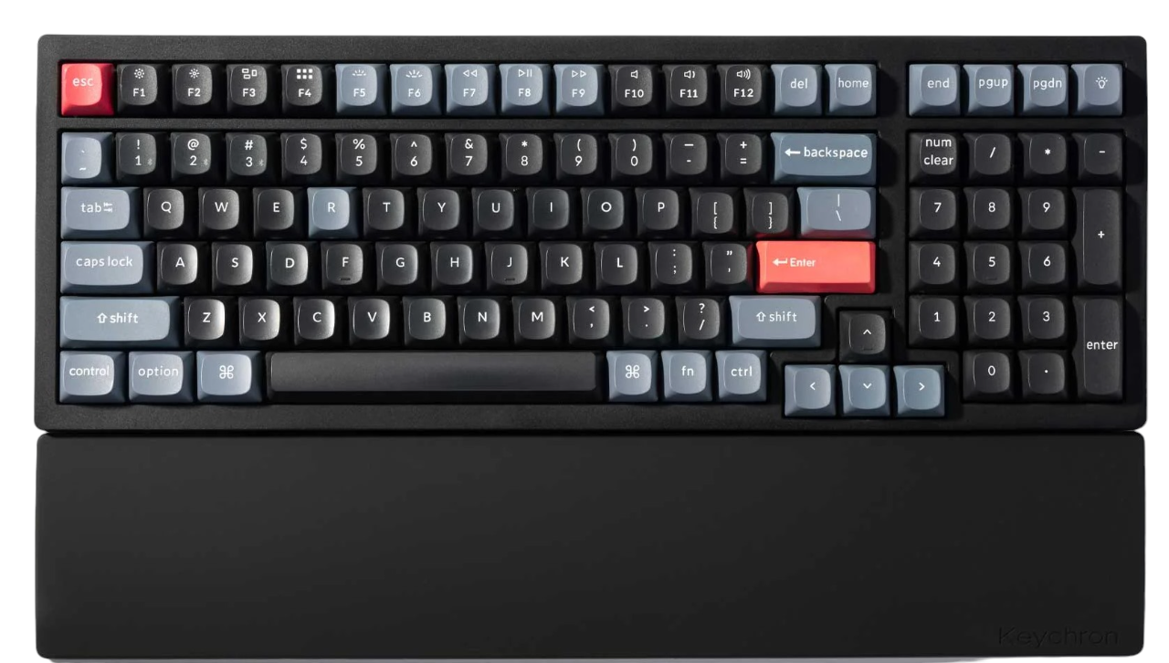 Keychron Silicone Palmrest K4 series / Q5 series / V5 series - Håndledsstøtte Tastatur PR51
