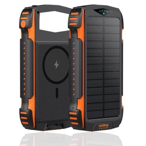 4smarts TitanPack Solar Power Bank - 20 Watt - 20000 mAh Powerbank Sort 496560
