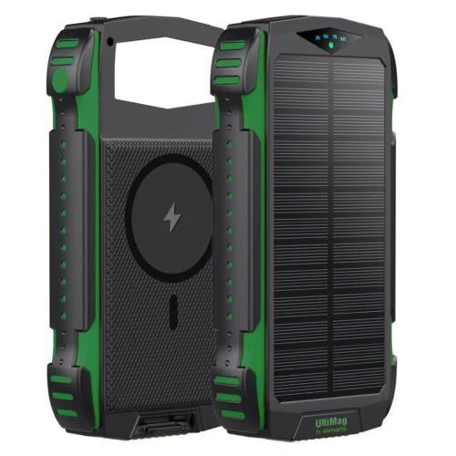 4smarts TitanPack Solar Power Bank - Green - 20000 mAh Powerbank Grøn 540244