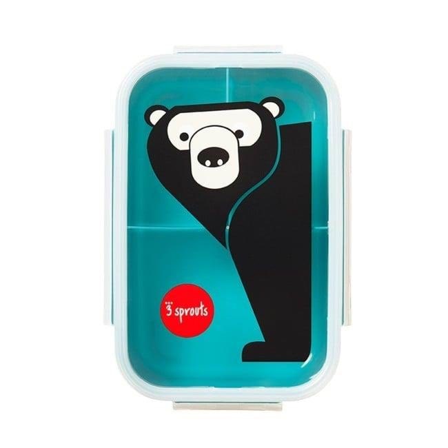 3 Sprouts - Bento Box - Teal Bear Børneværelse IBBBEA