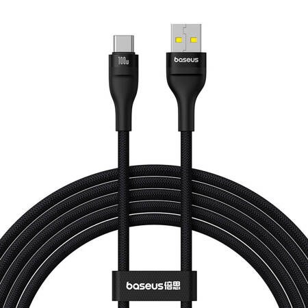 Baseus Flash 2 Charging 100W USB to USB-C cable 2m (black). Usb Kabel Sort P10311804111-01