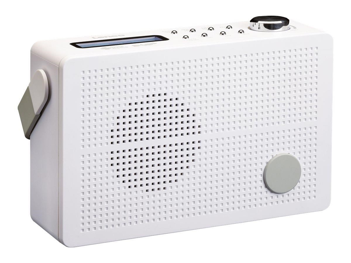 Lenco PDR-030WH - Portable DAB+/FM radio with alarm function - White - DAB/DAB+/FM - Mono Radio