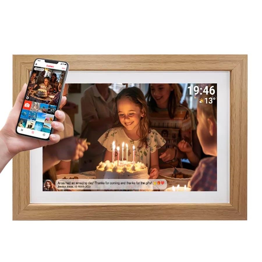 DENVER FRAMEO PFF-1543LW - Light Wood Digital Fotoramme