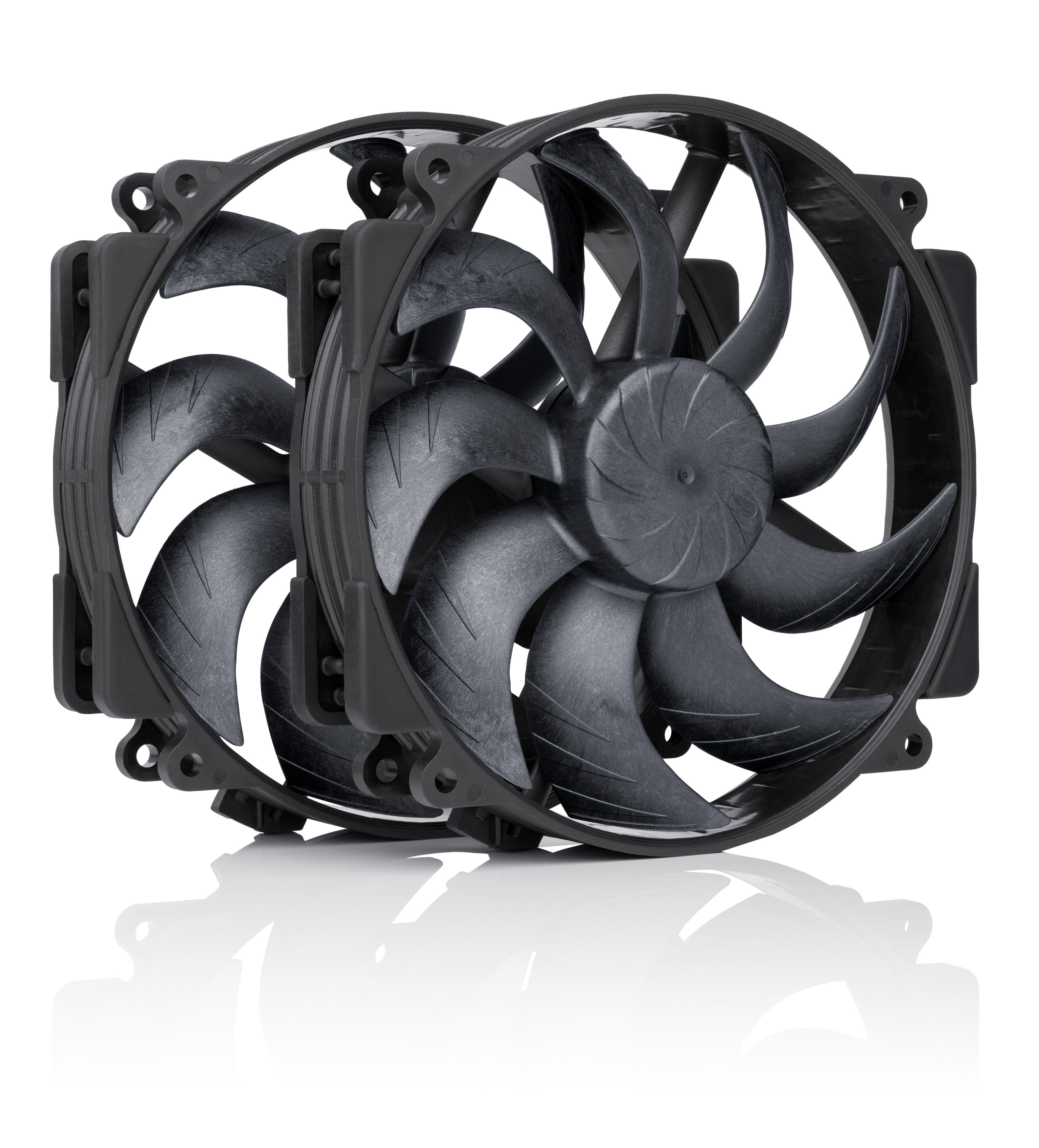 Noctua NF-A14x25r G2 PWM Sx2-PP chromax.black - Kabinet køler - 120mm - Sort Kabinetkøler