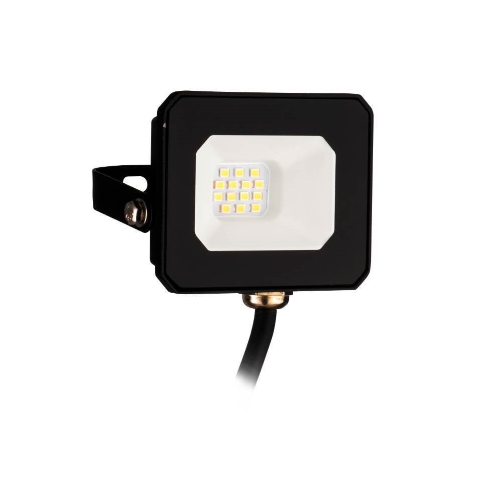 EGLO RISACCA-E udendørs projektør, 850lm 4000K IP65, sort Lampe 74011
