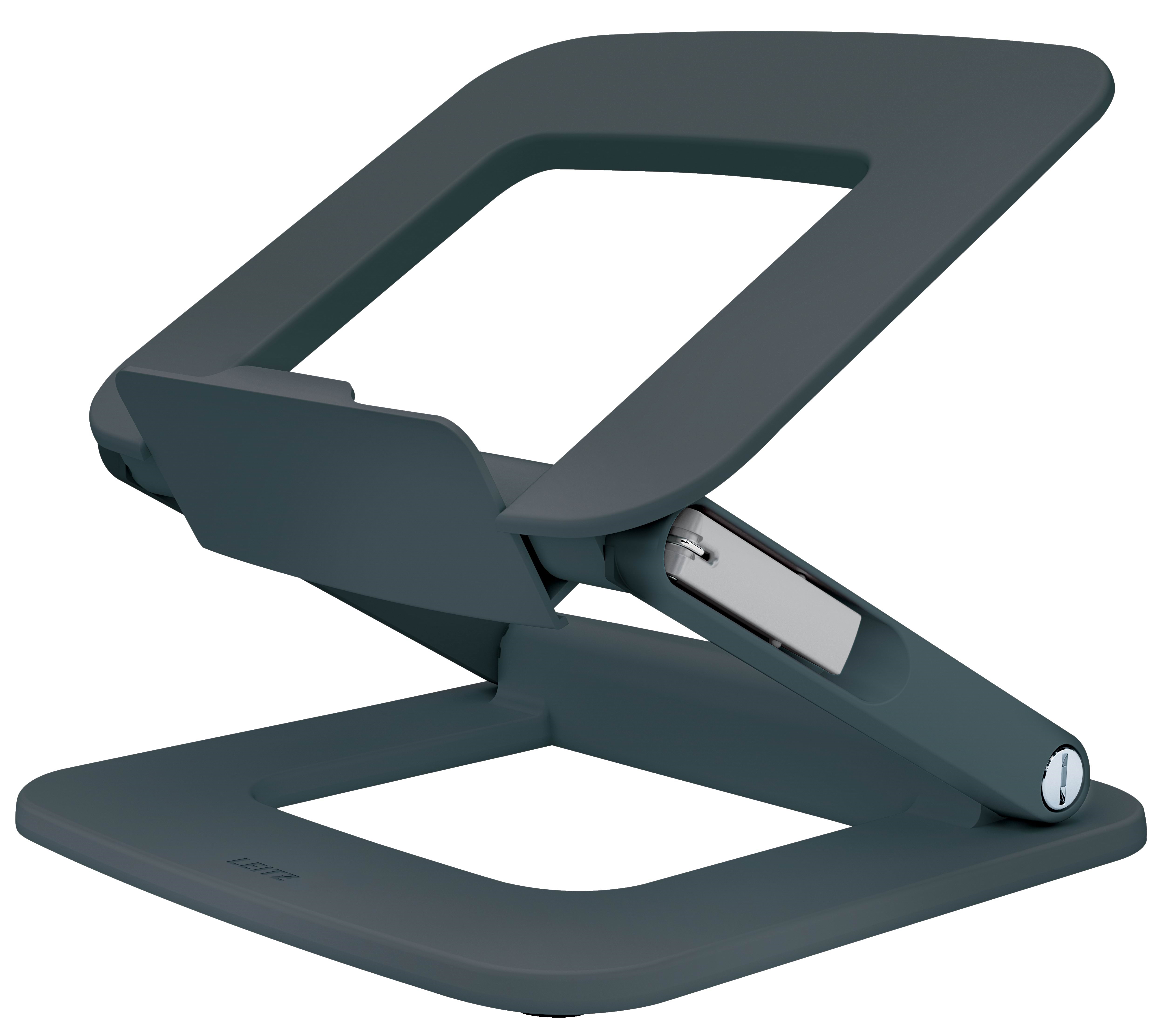 Leitz Ergo justerbar multivinklet laptop stand, 80 % recirkuleret plast, mørkegrå Systemtilbehør 64240089