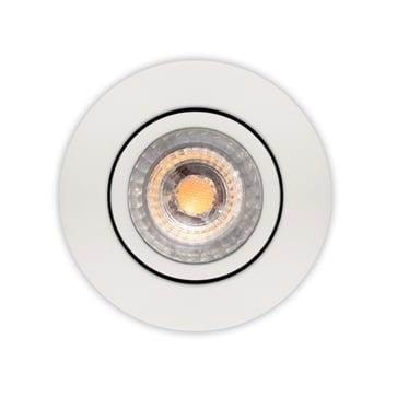 Scan Products Luna Low Profile 2.0 Udendørs indbygningsspot 5,9W 3000K Ra90 IP44, Mat hvid Lampe 10611