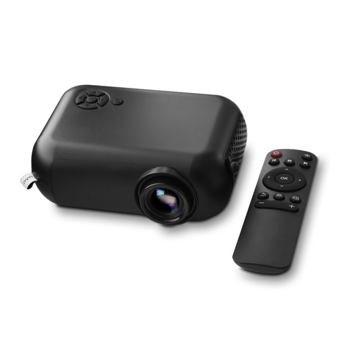 Mikamax Projektor MM - SMART MINI PROJECTOR - 1800 lumens Projektor Sort 05148