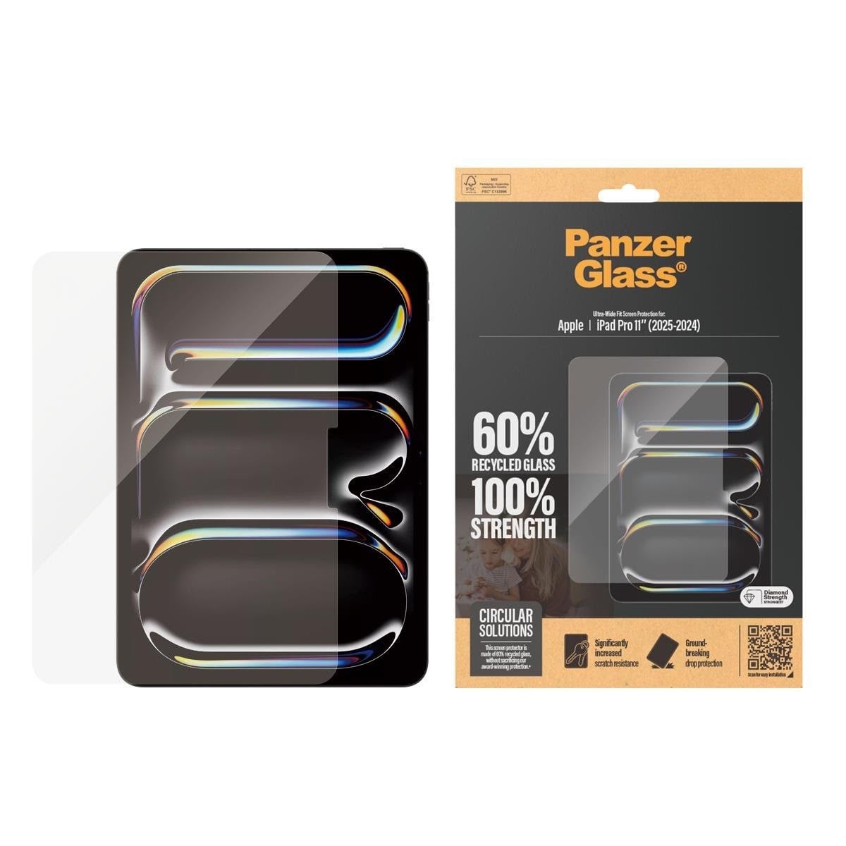 PanzerGlass Screen Protector iPad Pro 11'' (2024-2025) | Ultra-Wide Fit