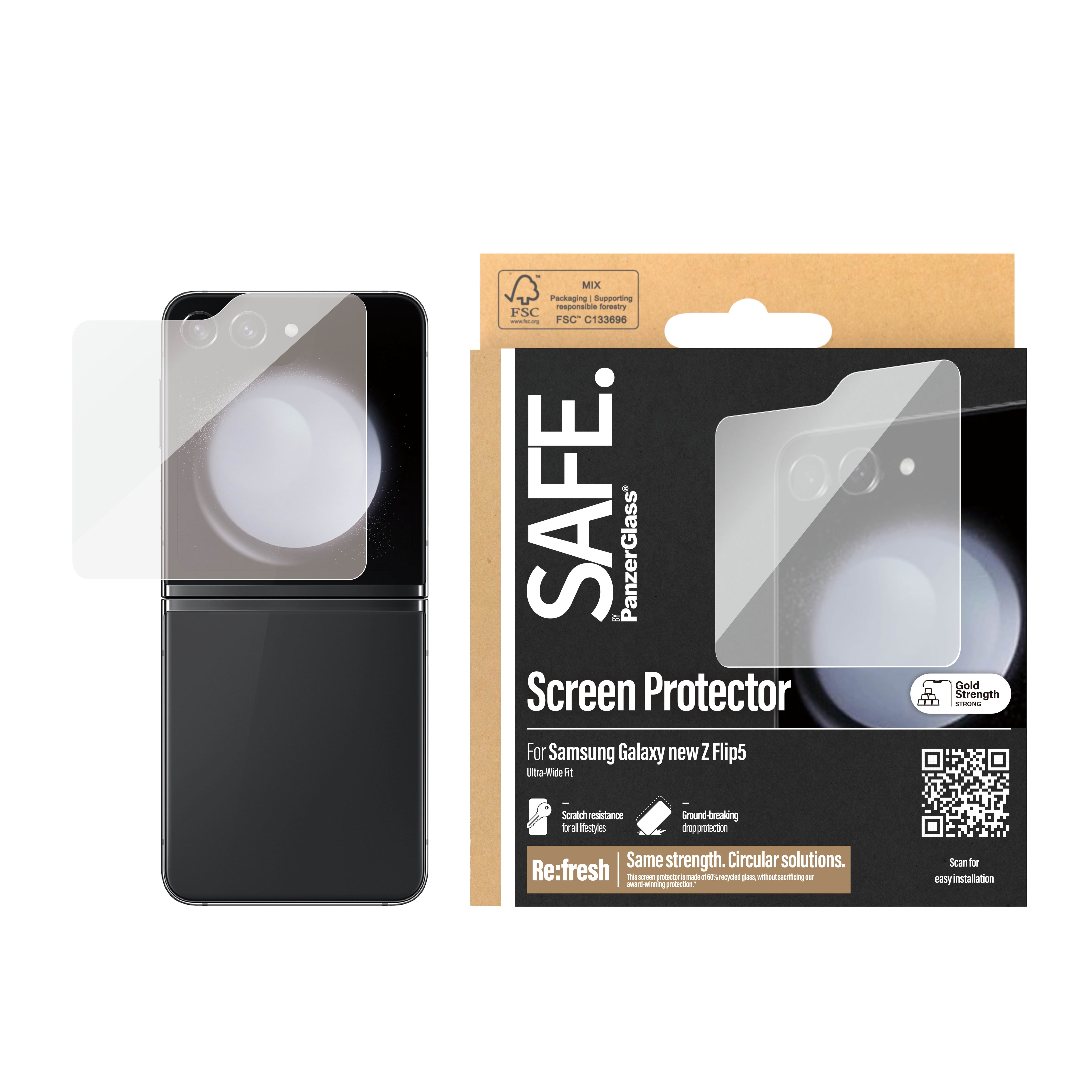 SAFE by PanzerGlass Screen Protector Samsung Galaxy Z Flip6 | Classic Fit Beskyttelsesglas SAFE95866