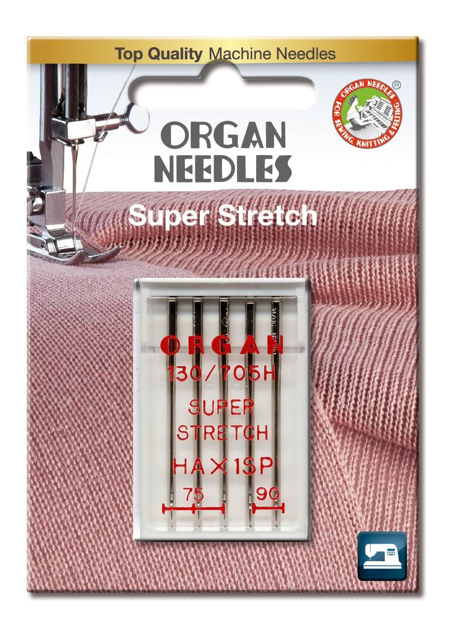 Organ Super Stretch needles Symaskine 130/705 HAX1SP