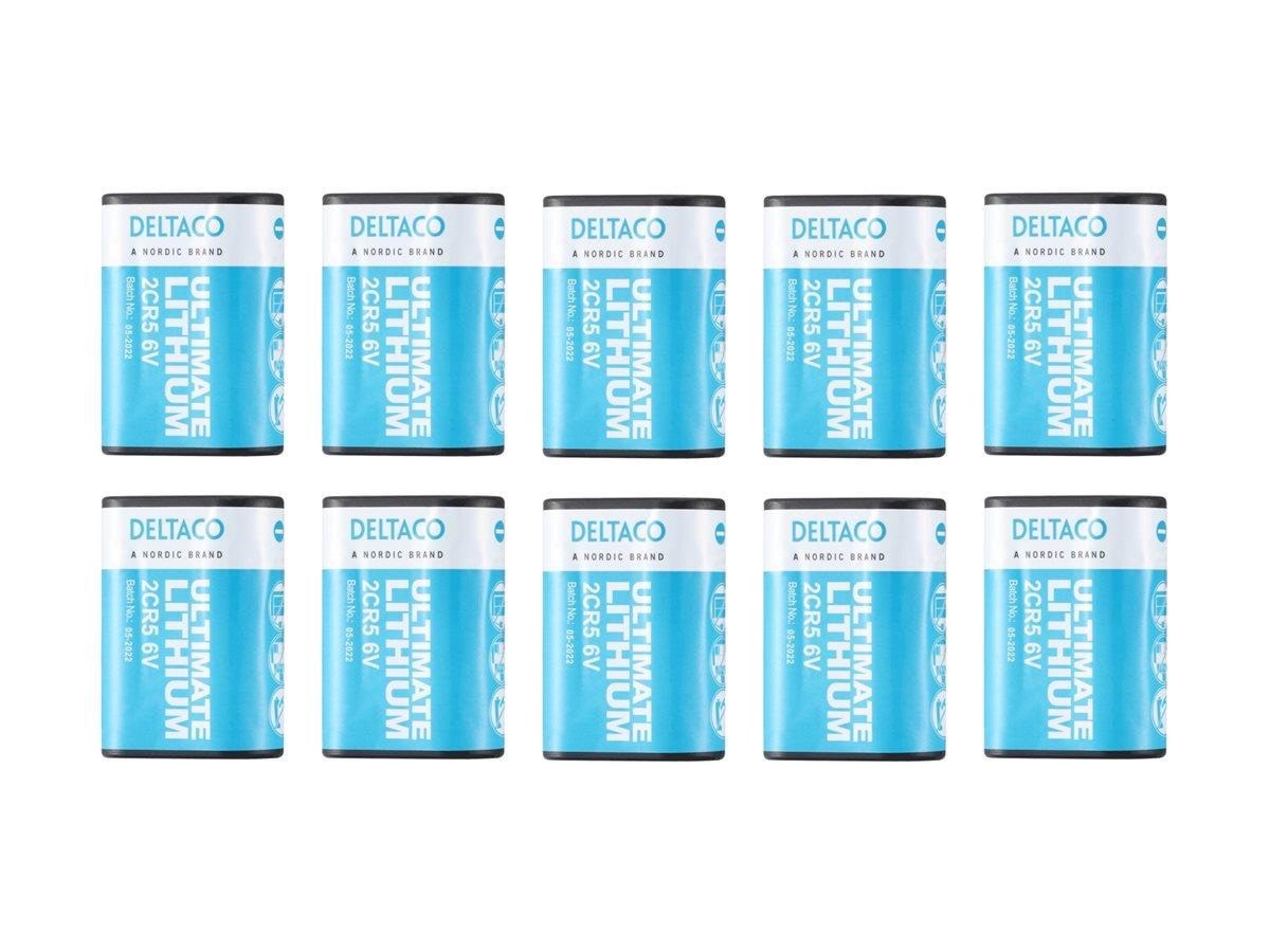 Deltaco Ultimate Lithium Battery 6V 2CR5 10-Pack Batteri ULTB-2CR5-10P