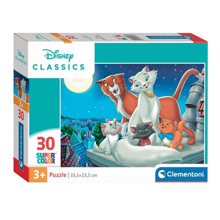 Clementoni Puslespil, Disney Aristocats, 30 brikker 2D Puslespil Puslespil 20278