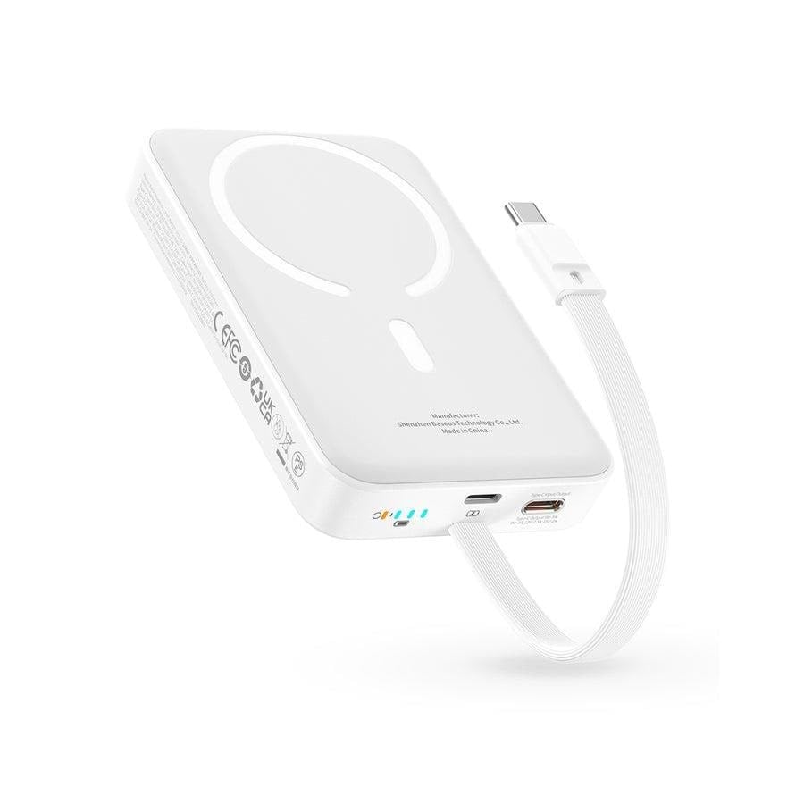 Baseus Magnetic Mini 10000mAh 20W MagSafe (White) - 10000 mAh Powerbank Hvid P1002210B223-00