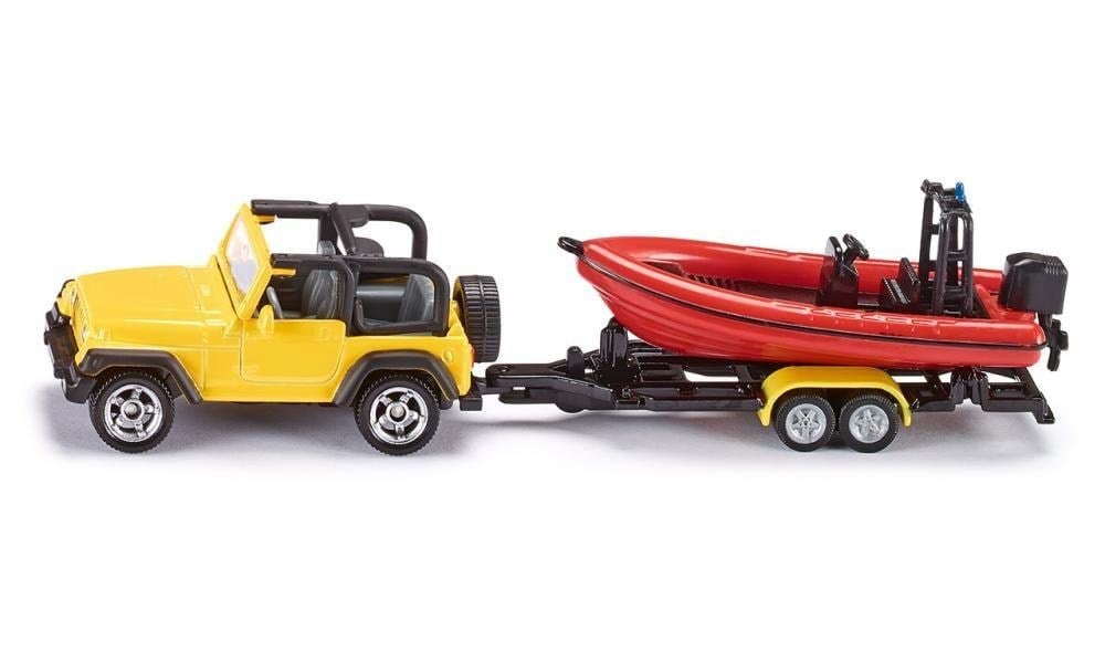 SIKU Jeep med Båd Legetøjsbil 313-1658