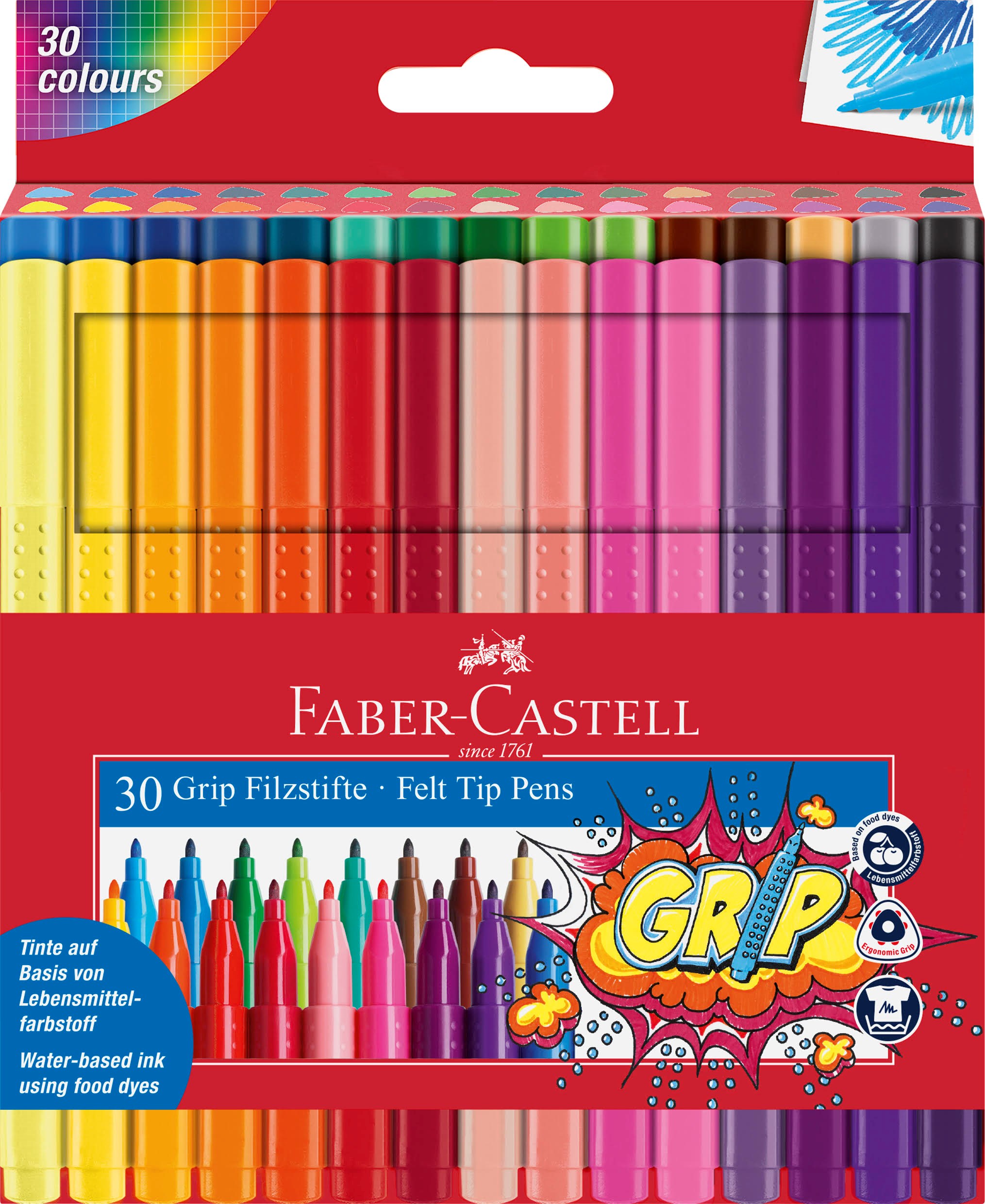 Faber-Castell Tusser Grip 30 stk Tegneværktøj 155335