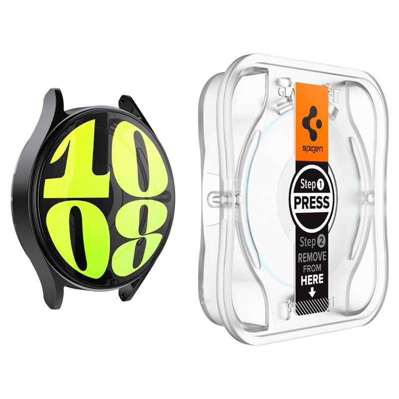 Spigen Glass tR EZ Fit 2 Pack - transparency - Samsung Galaxy Watch7 (40mm) Beskyttelsesglas AGL08494