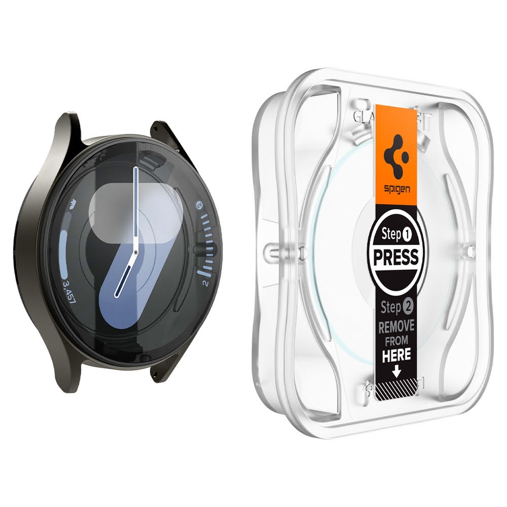 Spigen Glass tR EZ Fit 2 Pack - transparency - Samsung Galaxy Watch7 (44mm) Smartwatch Tilbehør AGL08493