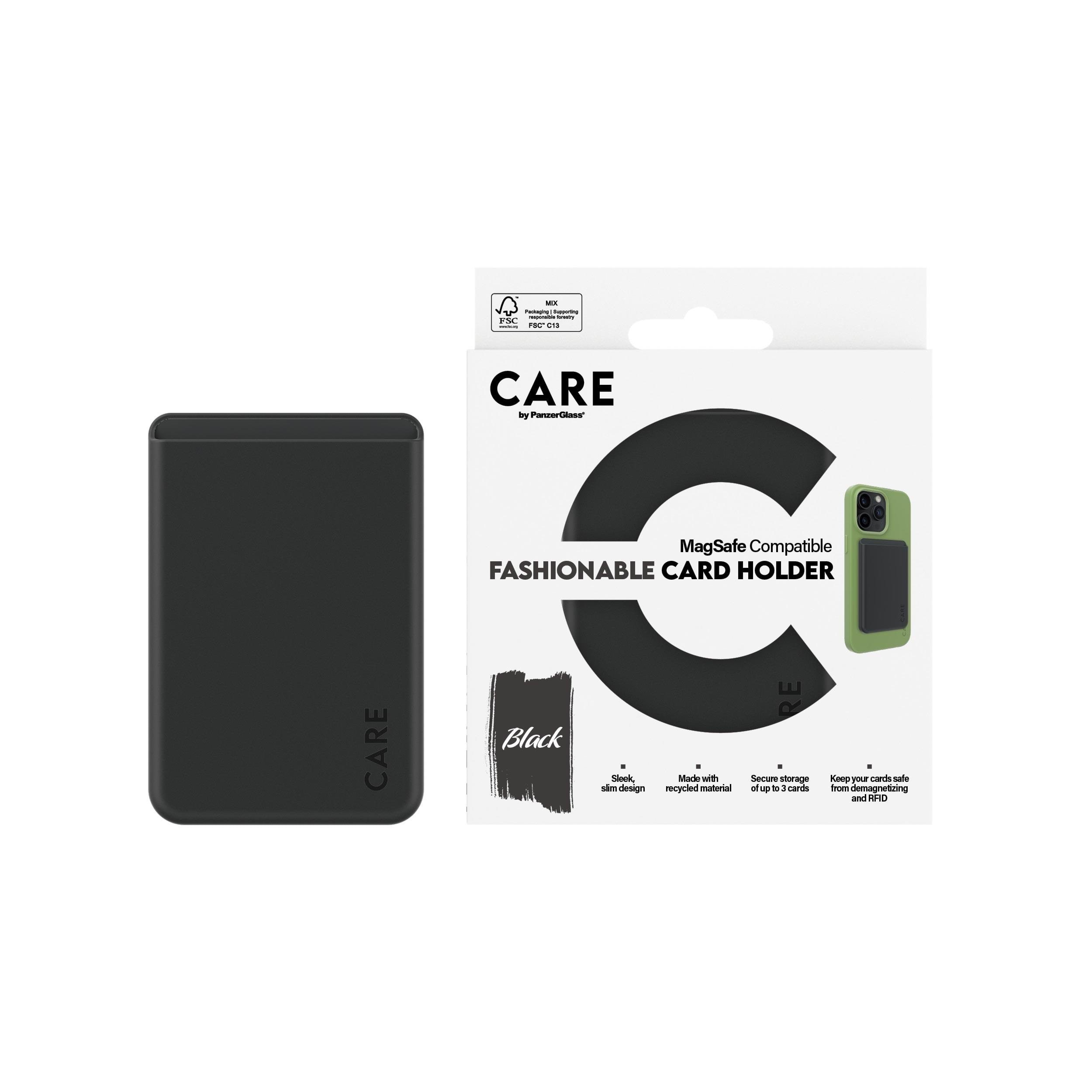 CARE by PanzerGlass Fashionable Card Holder Black iPhone Mobil Tilbehør PANZER1445