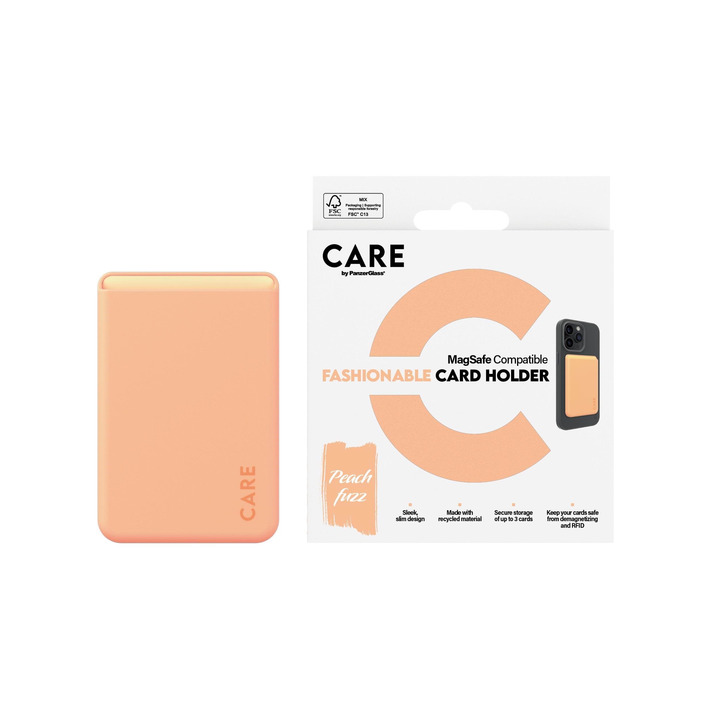CARE by PanzerGlass Fashionable Card Holder Peachy iPhone Mobil Tilbehør PANZER1446