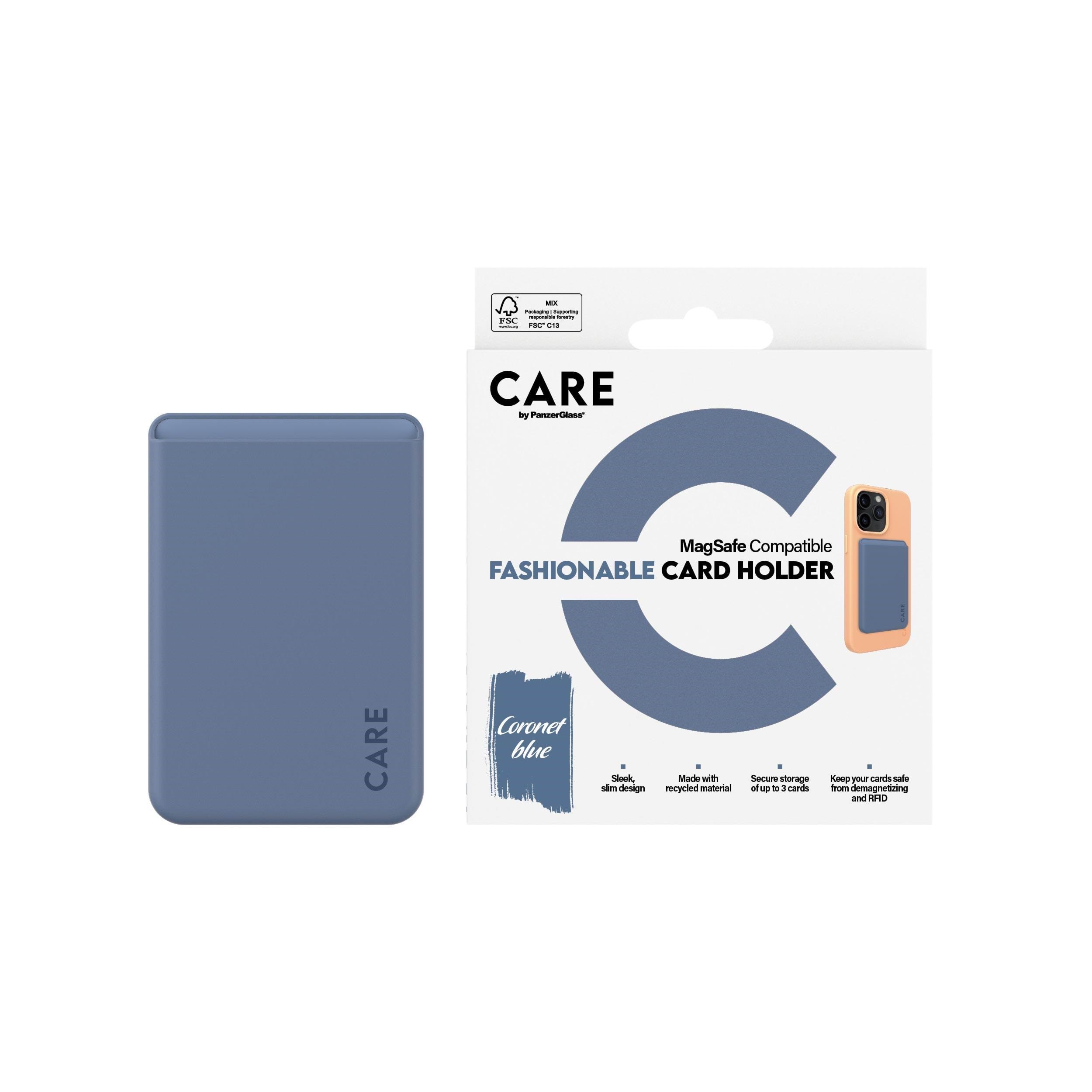 CARE by PanzerGlass Fashionable Card Holder Blue iPhone Mobil Tilbehør PANZER1447