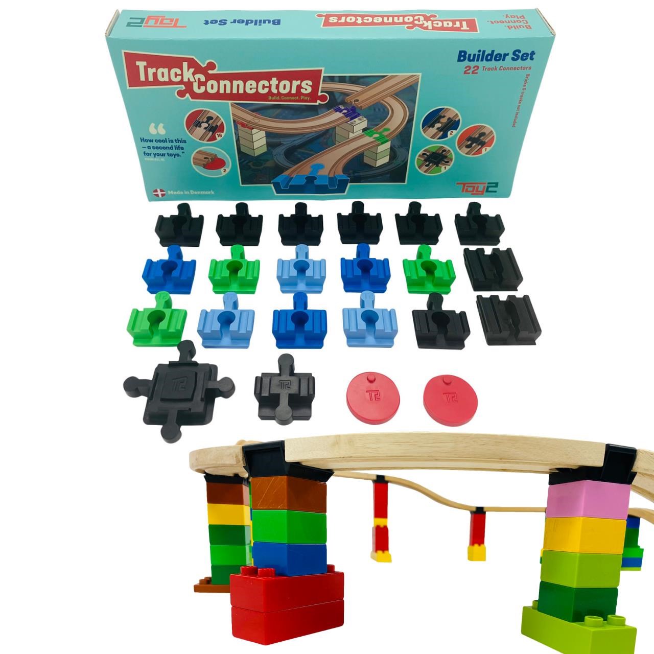 TOY2 Track Connector - Builder Set Legetøjsbil 21002