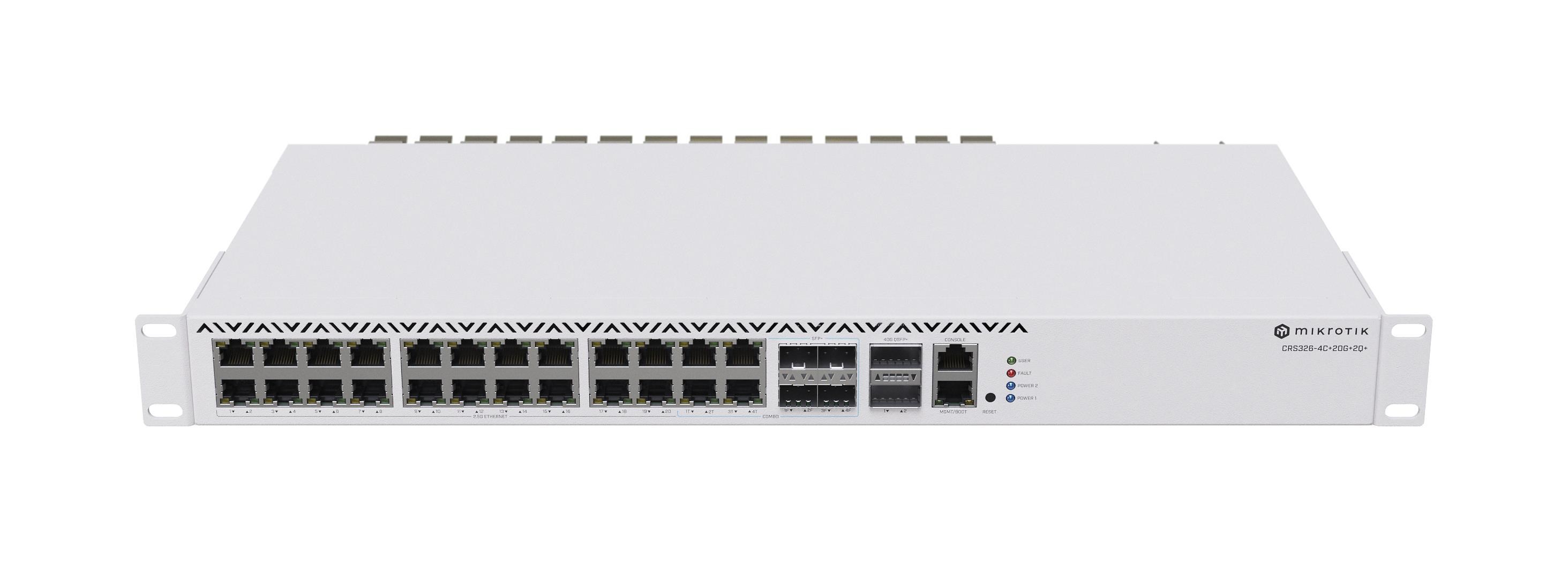 MikroTik CRS326-4C+20G+2Q+RM - switch - 20 ports - rack-mountable Switch