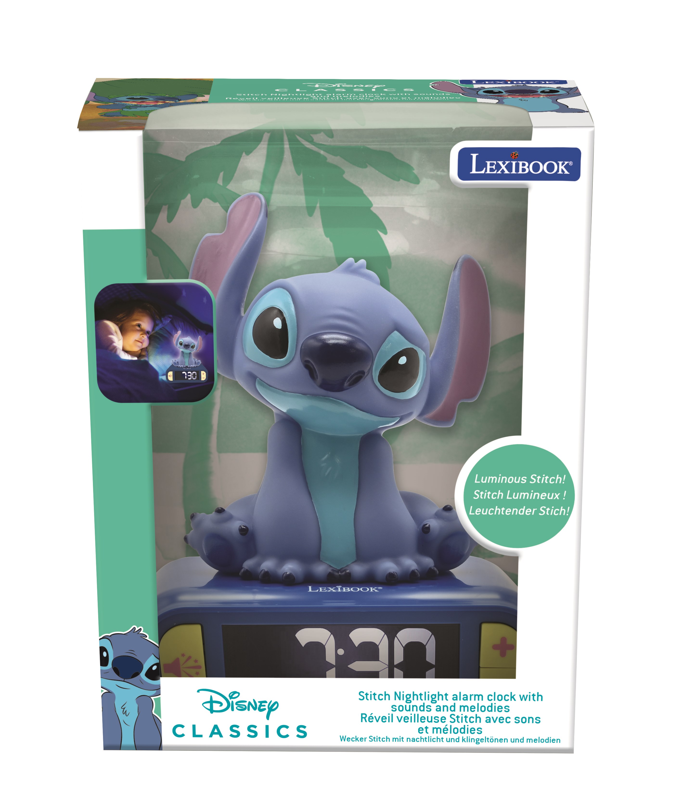 Lexibook Stitch Digital 3D Vækkeur Børneværelse 80113