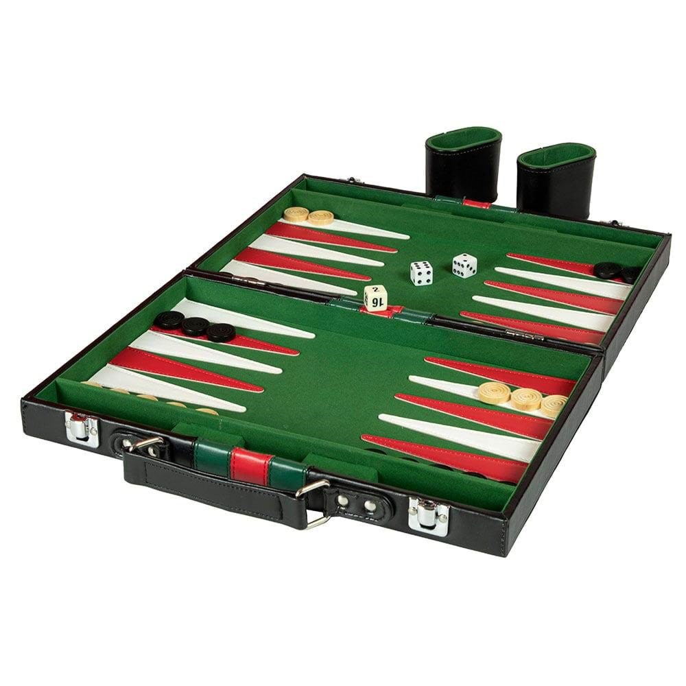 Vennerød Backgammon in leather case