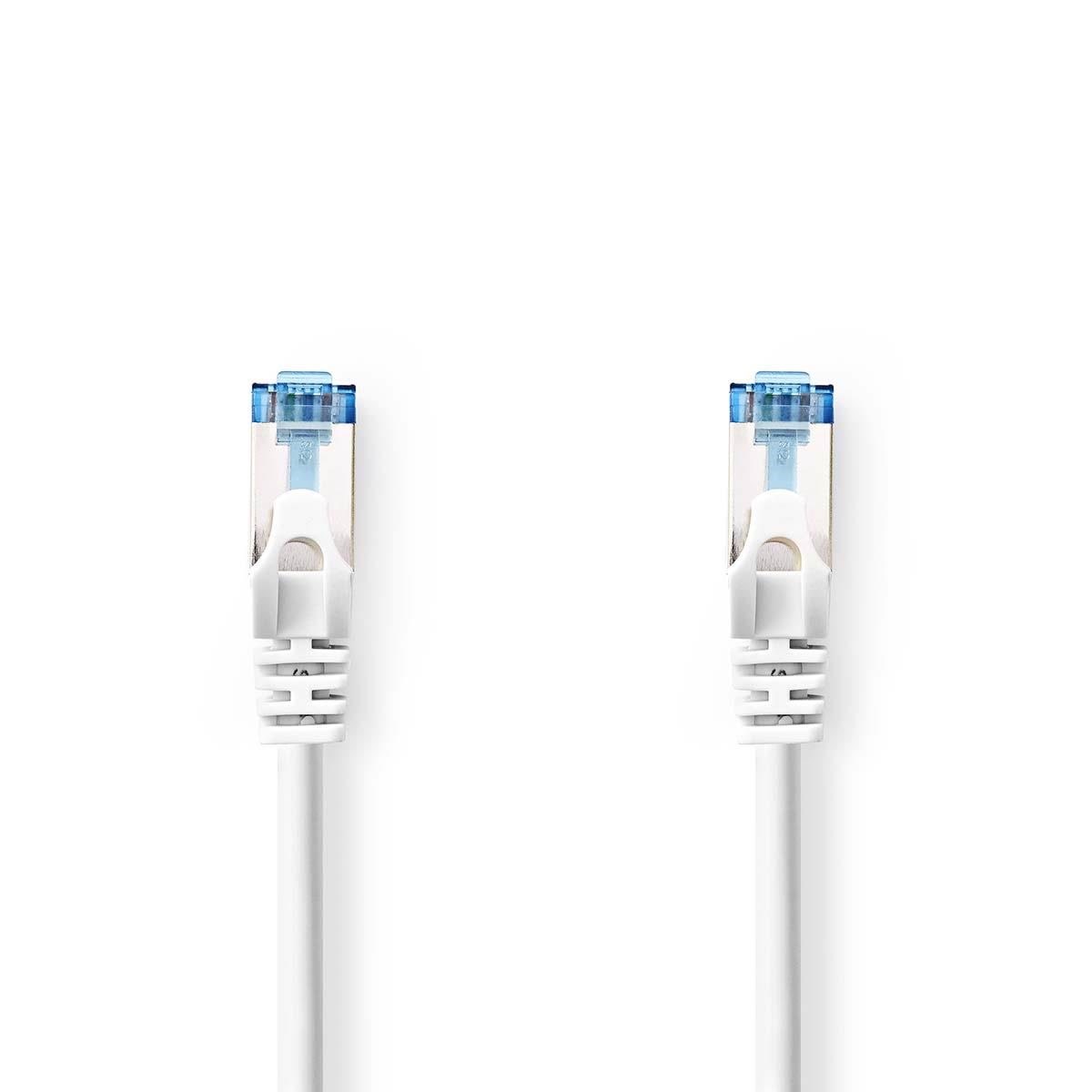 Nedis CAT6a Network Cable | S/FTP | RJ45 Male | RJ45 Male - Grå - 10m Netværkskabel CCGL85330WT100