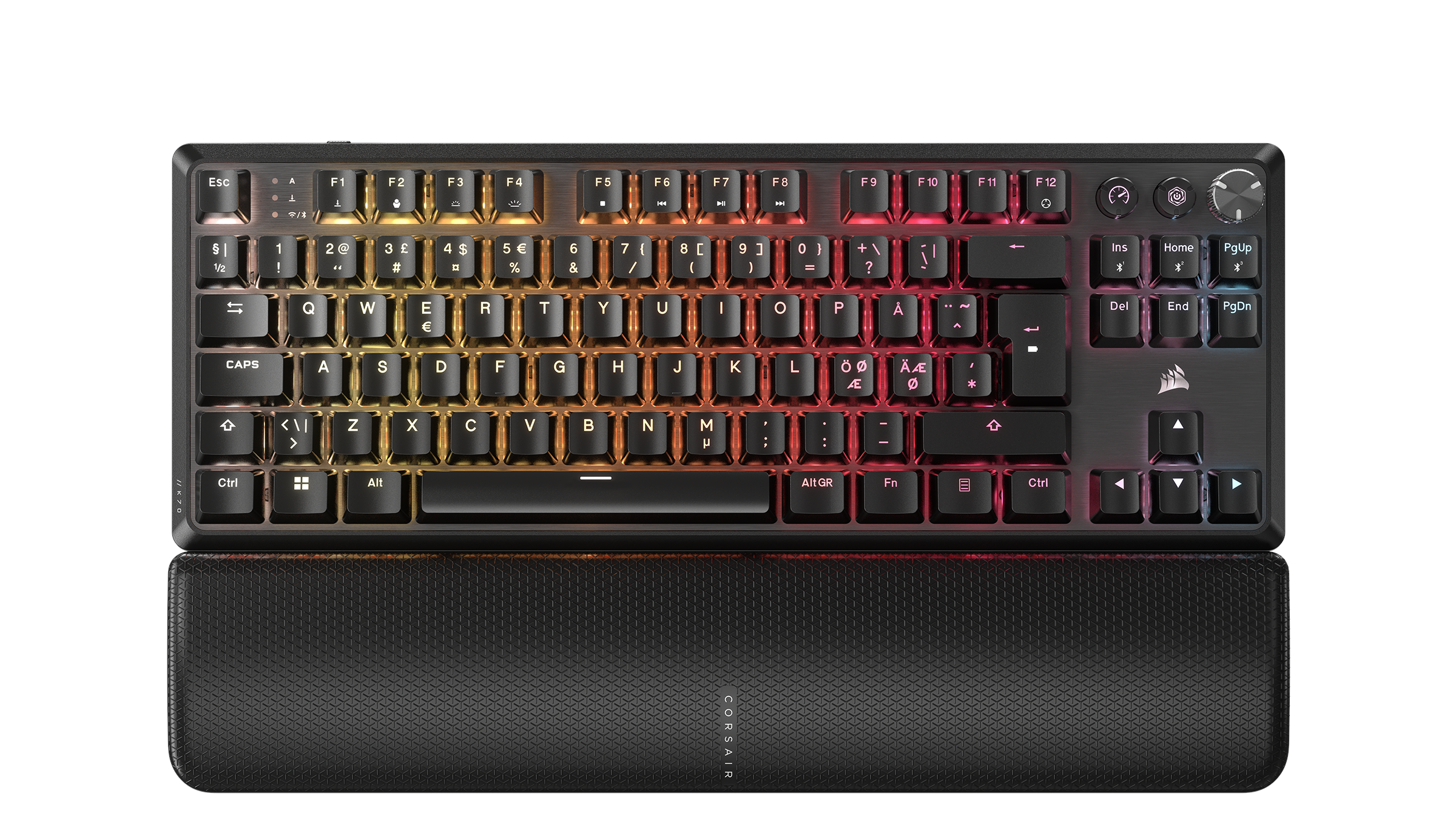 Corsair K70 Core TKL Wireless - Gaming Tastatur - Nordisk - Sort Tastatur CH-914901E-ND