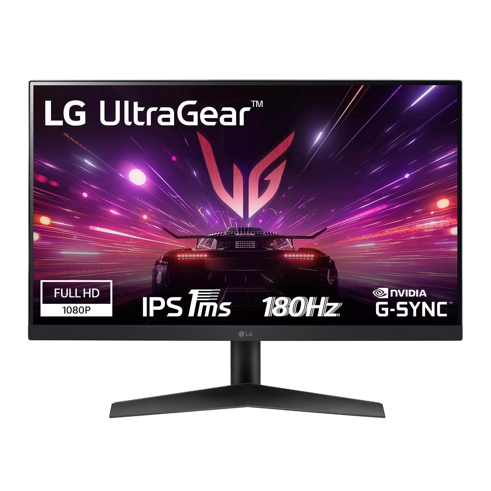 24" LG UltraGear 24GS60F-B - 1920x1080 (FHD) - 180Hz - IPS Computerskærm Black