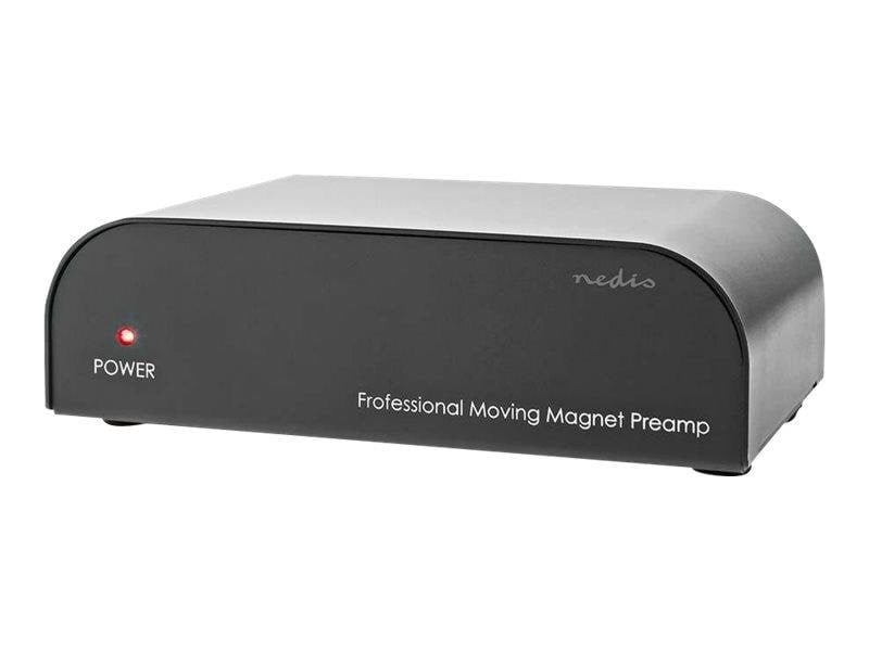 Nedis AAMP2411BK - RIAA Preamplifier (MM) - Phono-præforstærker - Sort Hi-fi