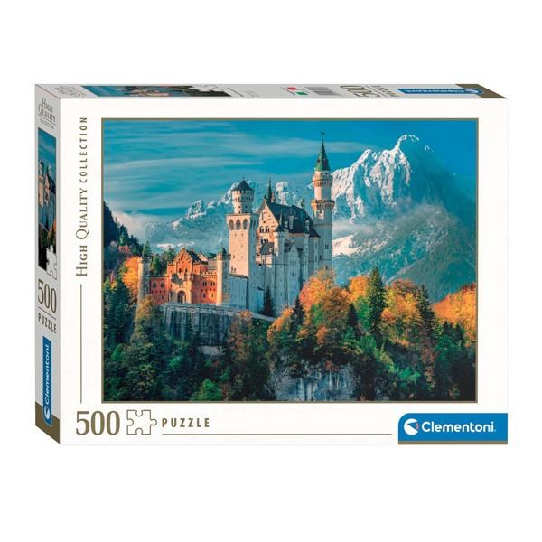 Clementoni Puslespil HQC Neuschwanstein Castle, 500 brikker 2D Puslespil Puslespil 35146