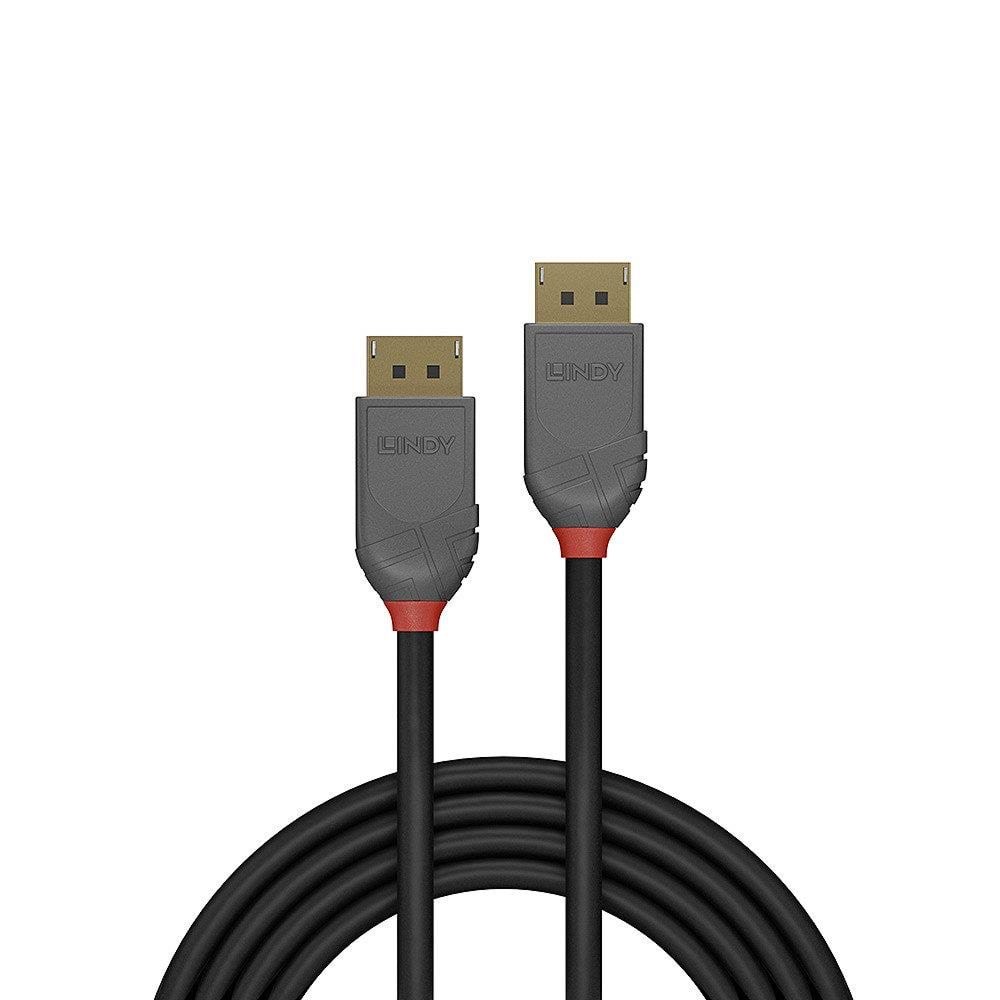 Lindy Anthra DisplayPort 1.4 Cable - 5m Skærmkabel Sort 36484