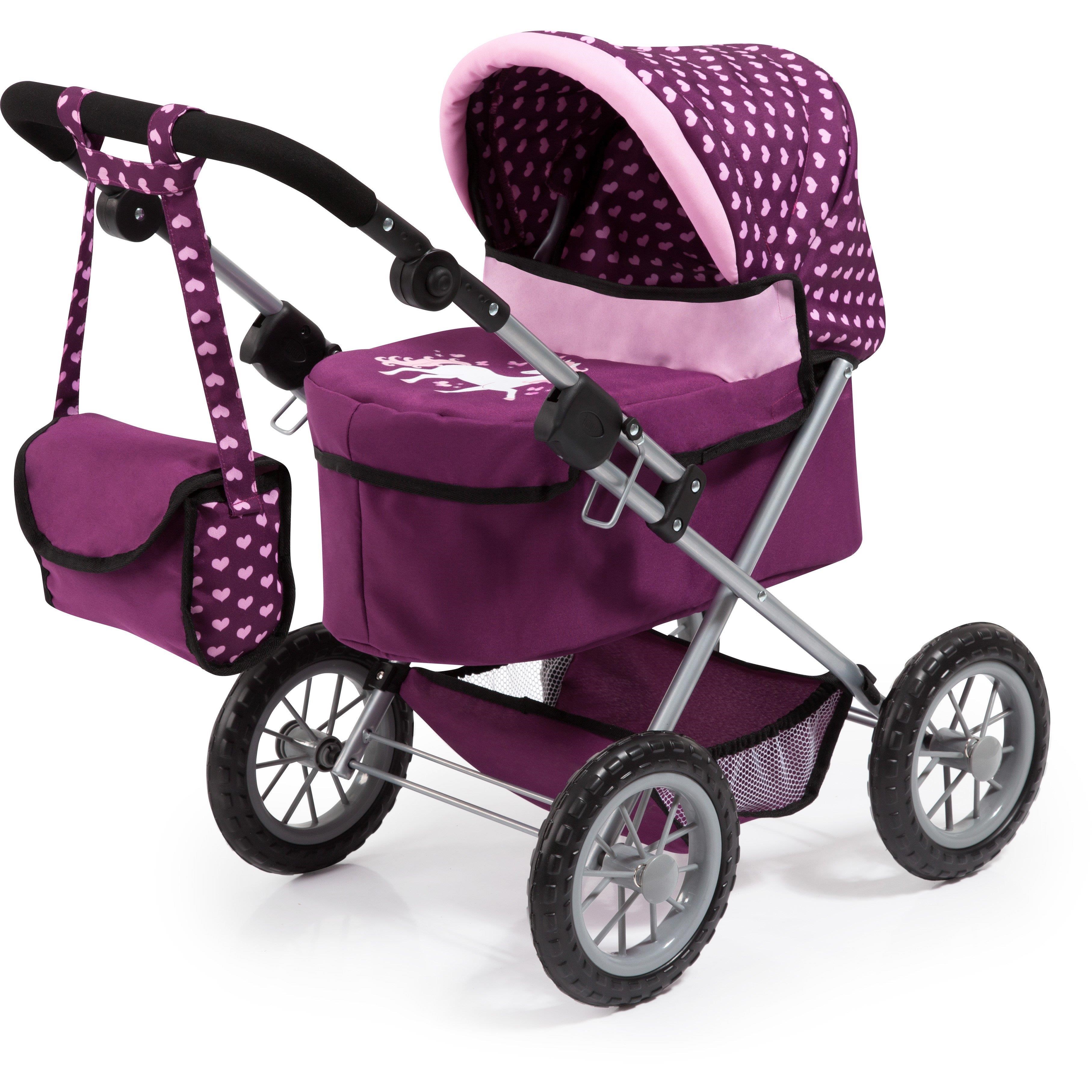 Bayer Design Dolls Pram Trendy - Purple Dukker Og Bamser 13037AA