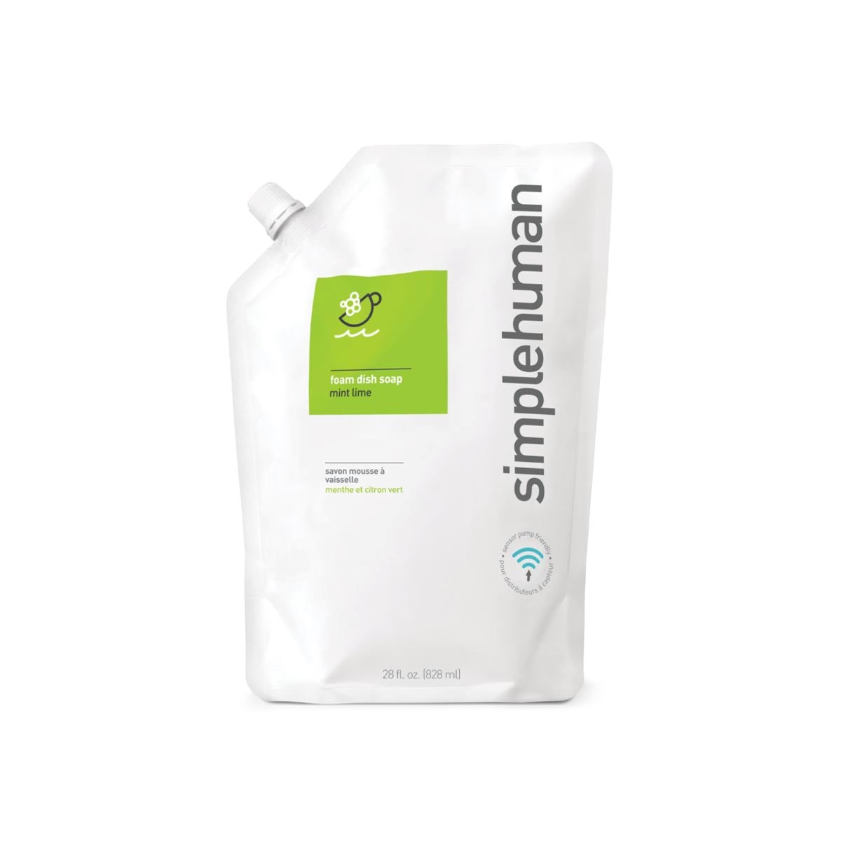 Simplehuman 828 ml skumopvaskemiddel refill pose, mynte lime Kropspleje CT1083
