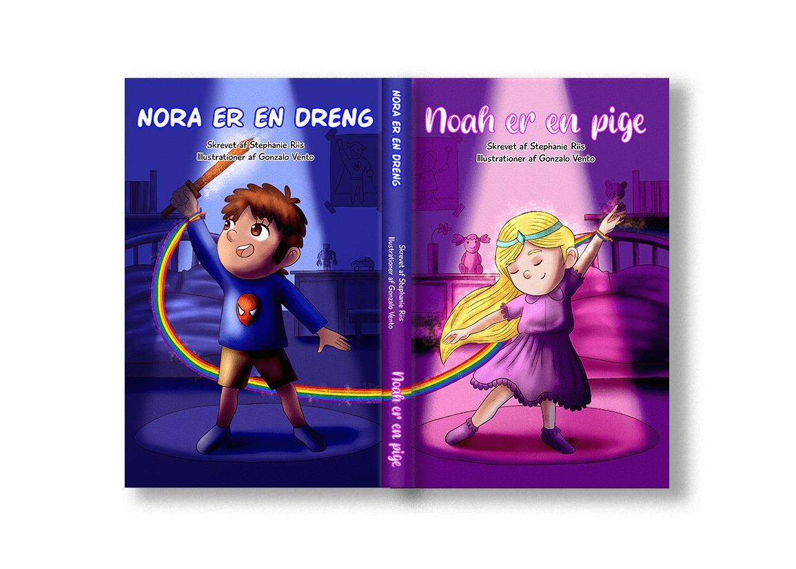 Noah er en pige & Nora er en dreng - Børnebog - Hardback Børnebog 9788794491846