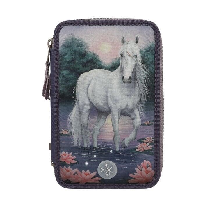Depesche Miss Melody Triple Pencil Case Searoses LED Skoletilbehoer 0412947