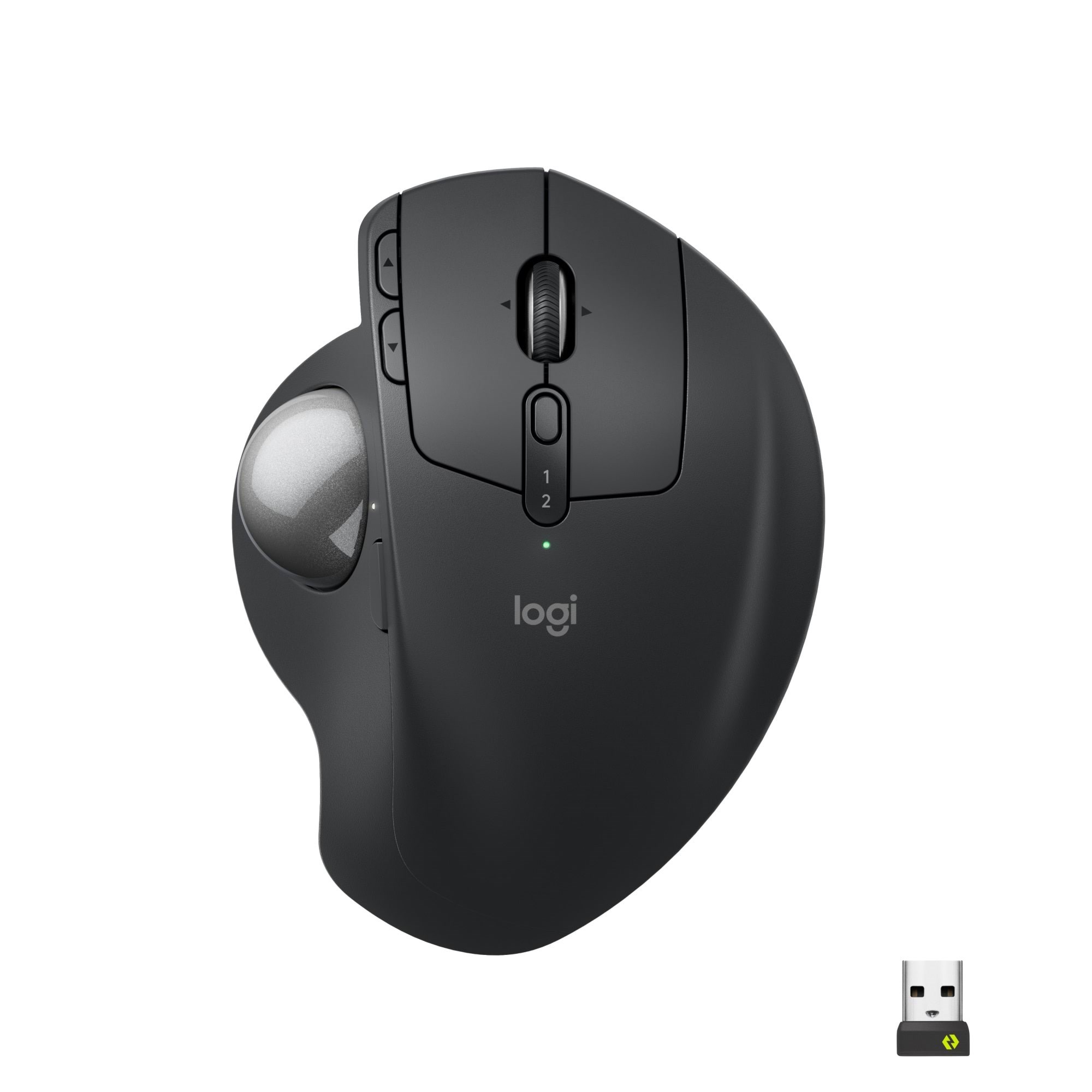 Logitech MX Ergo S - Ergonomisk mus - Optisk - 8 knapper - Sort Mus 910-007260