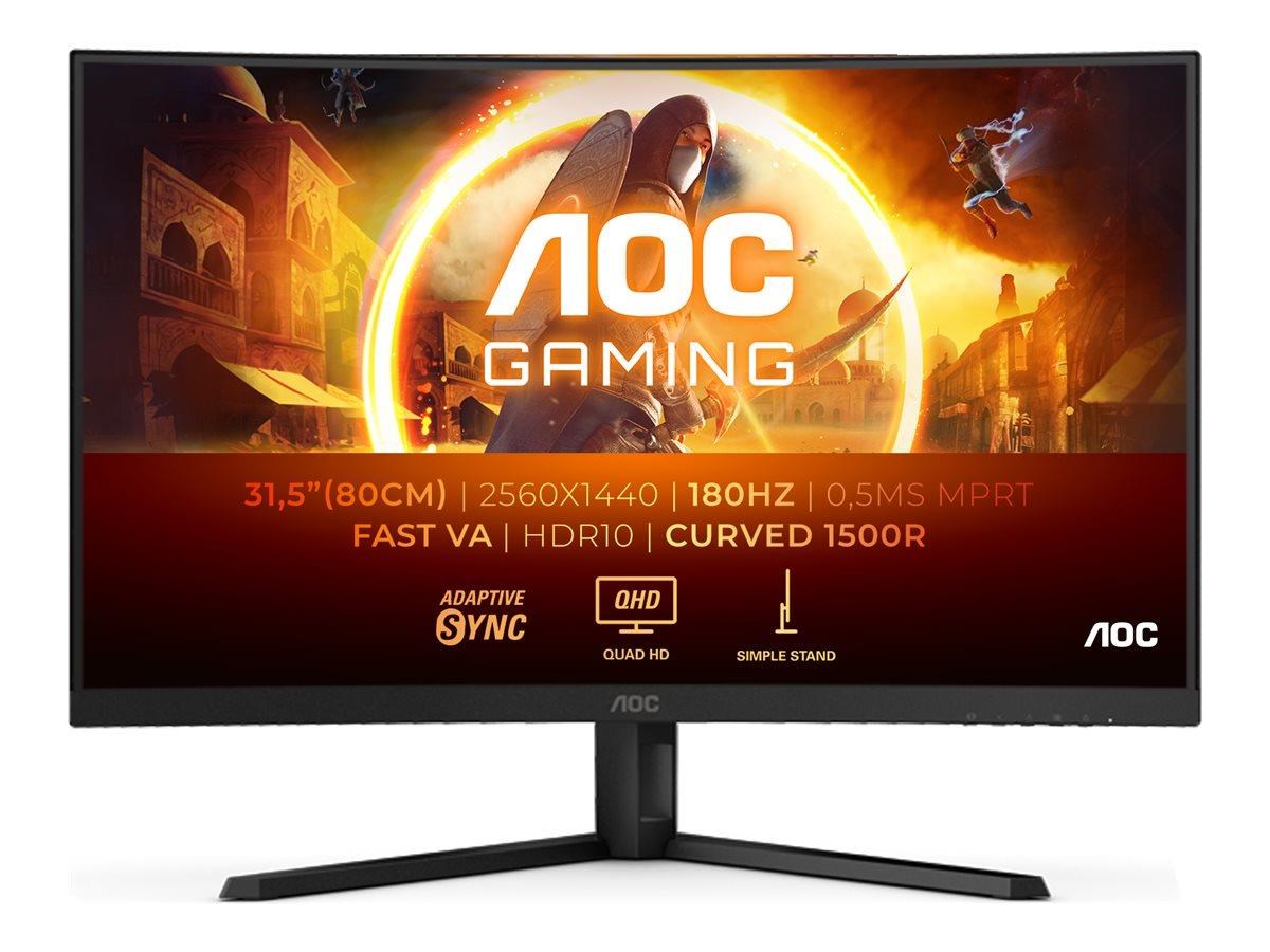 32" AOC CQ32G4VE - 2560x1440 (QHD) - 180Hz - VA Computerskærm Grey
