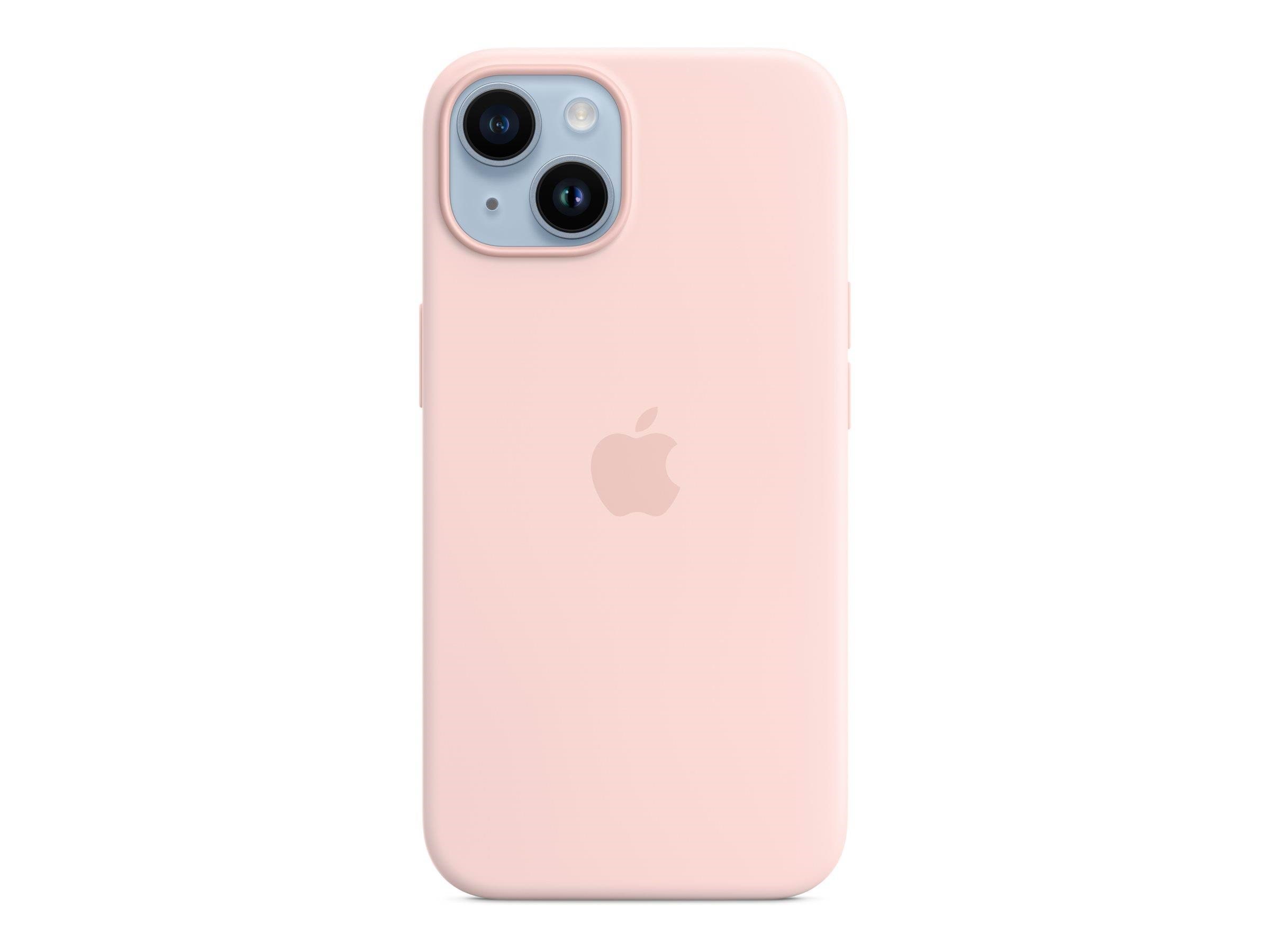 Apple iPhone 14 Silicone Case with MagSafe - Chalk Pink Mobilcover MW5V3ZM/A