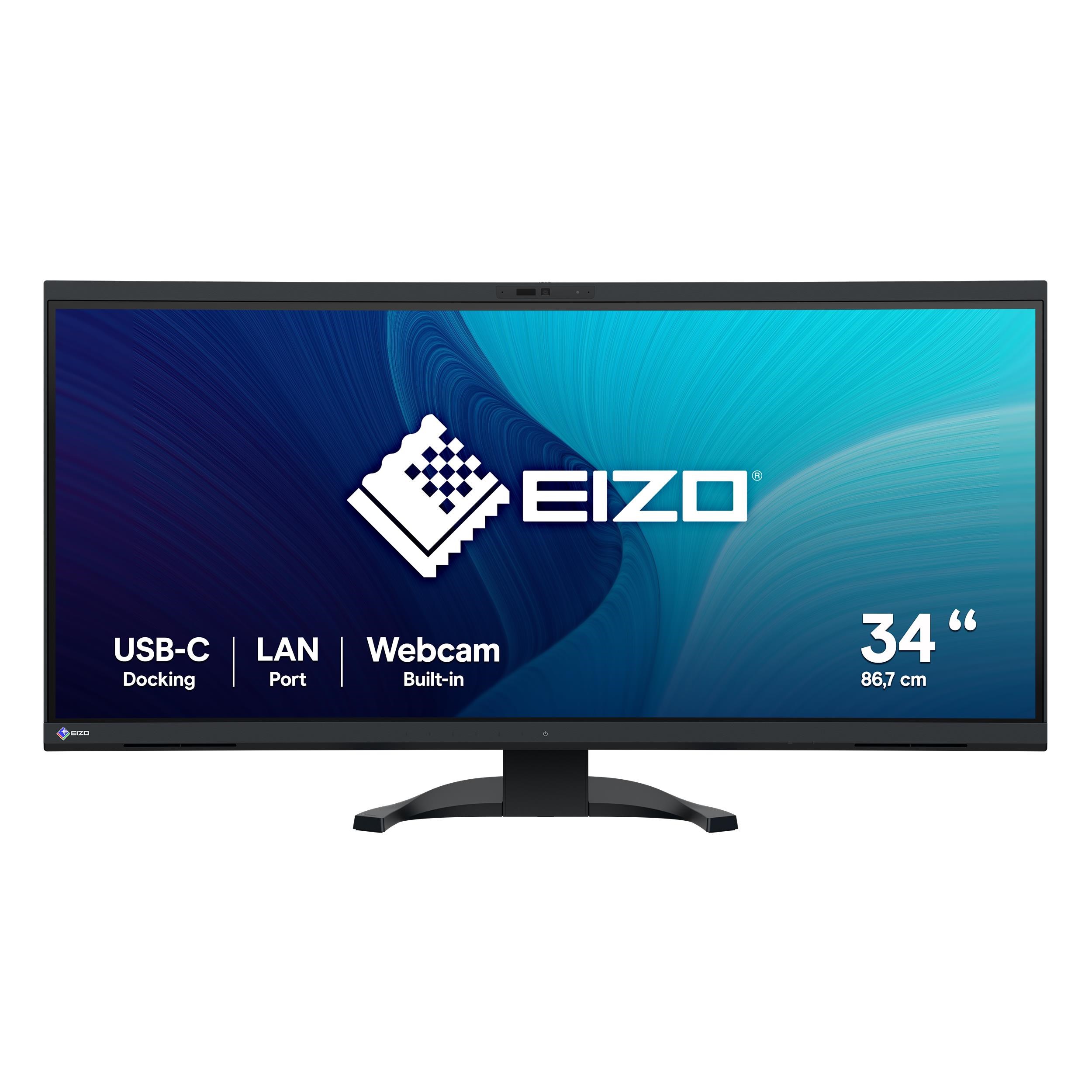 34" EIZO FlexScan EV3450XC-BK - 3440x1440 (UWQHD) - IPS - 94W USB-C Computerskærm Black