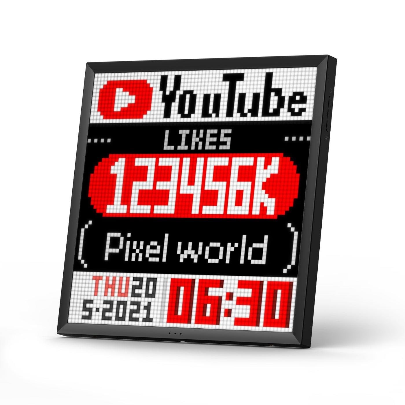 Divoom Pixoo64 64x64 Pixel Art LED Display Social Media Counter Gadget 6958444603780
