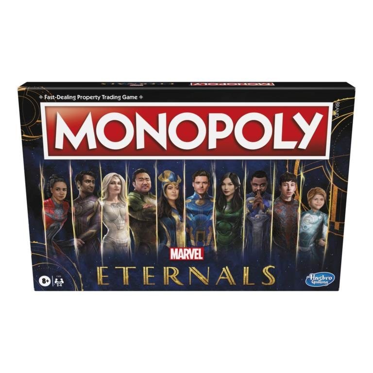 Hasbro Monopoly: Marvel Studios' Eternals Edition Board Game for Marvel Fans Kids Ages 8 and Up