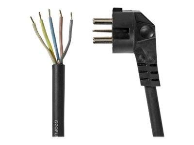 Nedis - power cable - 5 pin Perilex to bare wire - 1.5 m Strømkabel Sort STPC110PBK15