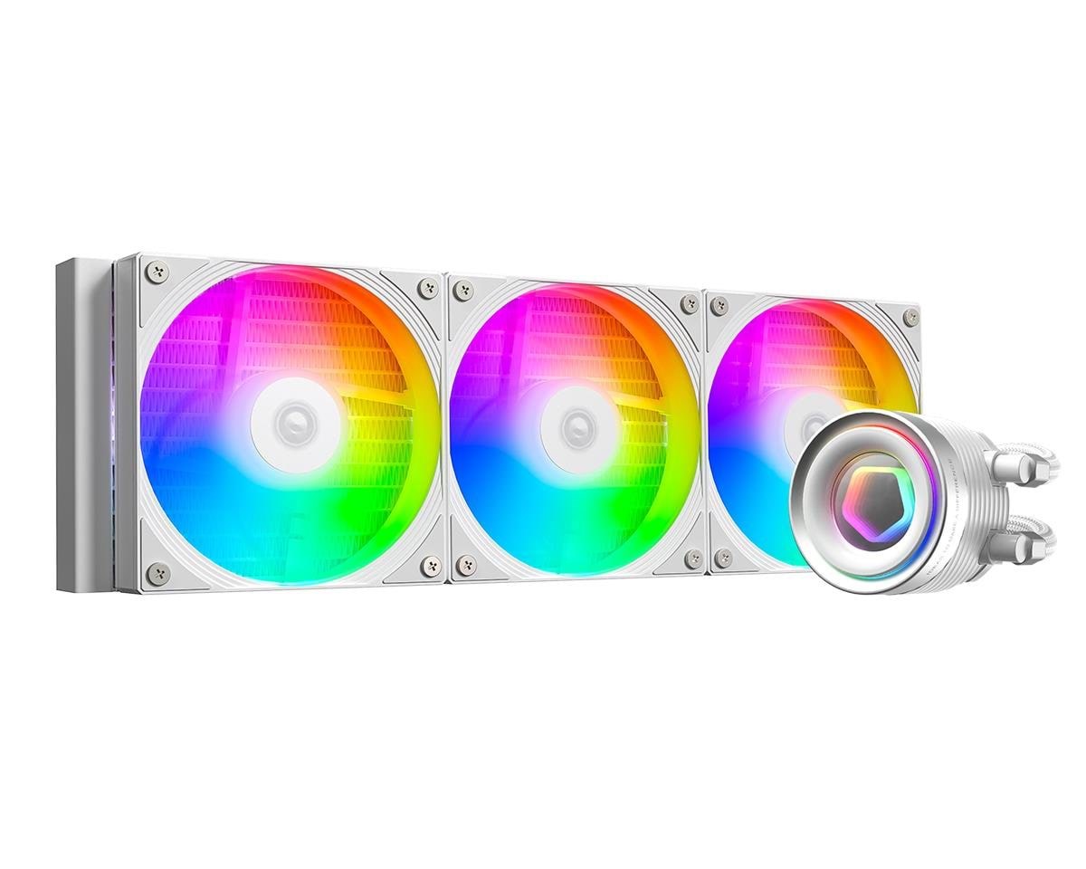 ID-Cooling FX360 INF WHITE - CPU Vandkøling - Max 27 dBA Cpu Køler Hvid med RGB
