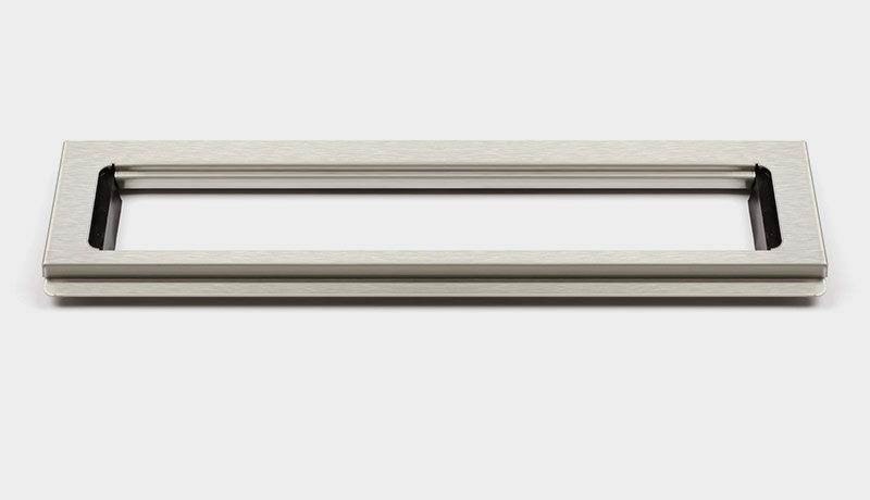Unidrain ClassicLine ramme, 600/10 mm, Børstet stål Afløb 1500.0610